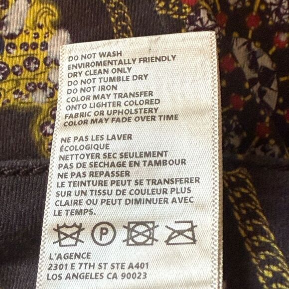 L’AGENCE NWOT Margot Skinny High Rise Jewel Printed Coated Jeans. Size 26. - Picture 10 of 10